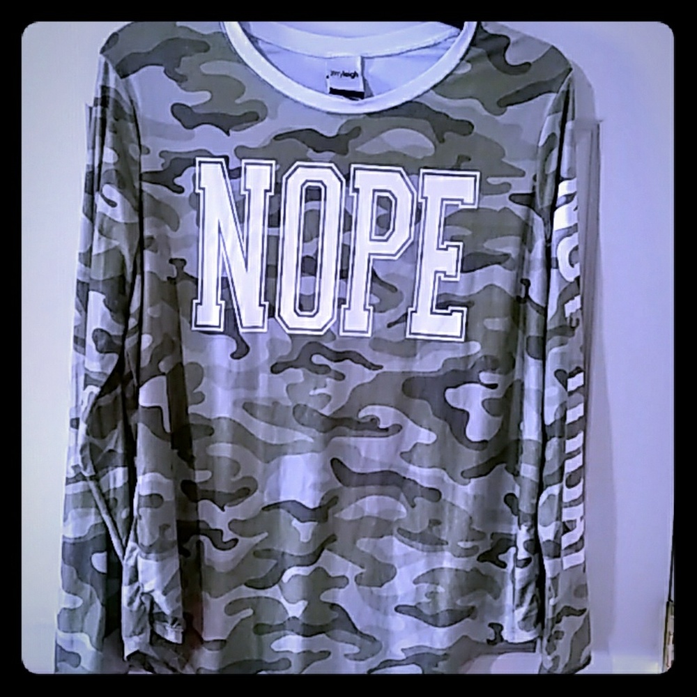 Long Sleeve Camo Tunic